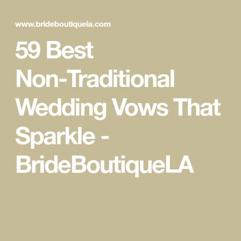 Non Religious Wedding Vows, Nontraditional Wedding Vows, Simple Wedding Vows, Non Religious Wedding Ceremony, Modern Wedding Vows, Secular Wedding, Writing Vows, Vow Examples, Wedding Vows Examples