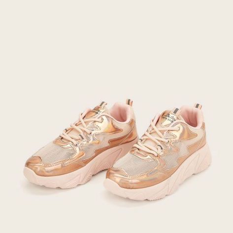 $60 rose gold sneakers Rose Gold Sneakers, Gold Sneakers, Shop Shoes, Beauty Bar, Sketchers Sneakers, Shoe Shop, Rose Gold, Sneakers, Gold