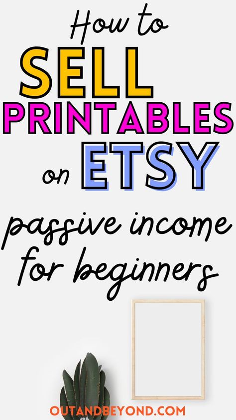 Selling Printables On Etsy, Selling Printables, Printables On Etsy, Side Hustle Passive Income, Make Passive Income, Side Hustle Ideas, Extra Money Online, Creating Passive Income, Online Side Hustle