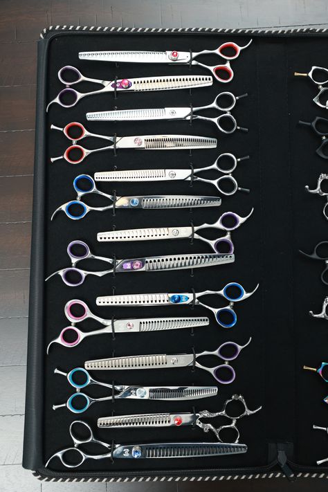 Affordable Grooming Shears Grooming Tools For Dogs, Dog Grooming Tools Professional, Groom Room, Grooming Ideas, Youtuber Dr, Coat Types, Dog Grooming Tools, Dog Grooming Shop, Dog Grooming Tips