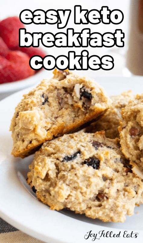 Keto Breakfast Cookies, Pumpkin Recipes Keto, Dream Breakfast, Apartment Recipes, Coffee Keto, Keto Flour, Thm Breakfast, Breakfast Cookie, Breakfast Cookie Recipe