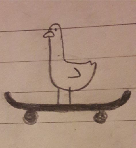 Skate Bord Drawing, Duck On Skateboard Drawing, Animals On Skateboards Drawing, Simple Skateboard Drawing, How To Draw Skateboard, Skater Sketch Drawings, Easy Things To Draw On Your Leg, Skateboard Sketch Drawing, Skateboard Drawing Aesthetic