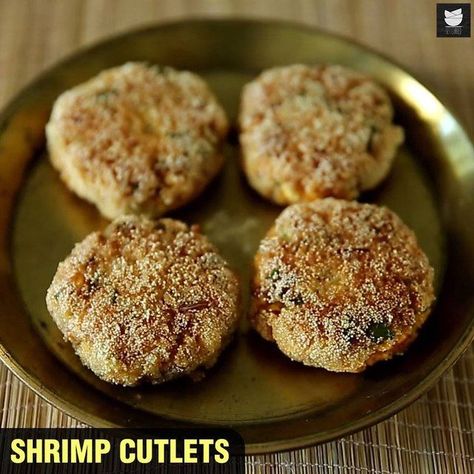 Shrimp Cutlets Recipe | How To Make Prawn Dangar | Get Curried | Chef Smita Deo | shrimp, prawn, Goa, recipe | Check out Chef Smita Deo's take on a popular recipe from Goa called Prawn Dangar. | By Get Curried | Facebook | Hi, this is Smita Dev and welcome to Get Curried. Today I am going to show you a wonderful recipe from Goa which is a cutlet and it's called the prawn dungar. The only thing I have done is I have substituted prawns for kardhi. Kardhi is small shrimps that are easily available Easy Grilled Chicken, Cutlets Recipes, Curry Shrimp, Ginger Chicken, Egg Bites, Peanut Oil, Spaghetti And Meatballs, I Have Done, Chopped Onions