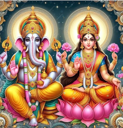 Lakshmi Ganesh Images, Laxmi And Ganesh Ji, Godly Pictures, Father Status, Lakshmi Ganesh, Laxmi Maa, Laxmi Mata, Laxmi Ganesh, Sree Krishna