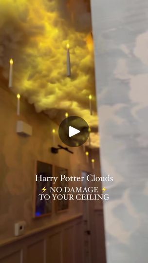 Diy Light Up Cloud Ceiling, Hufflepuff Diy Crafts, Harry Potter Ceiling, Hogwarts Halloween, Gryffindor Slytherin Hufflepuff Ravenclaw, Hogwarts Professors, Cloud Ceiling, Scary Christmas, Gryffindor Slytherin