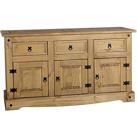 Home Discount® Corona 3-Door 3-Drawer Sideboard Solid Wax... https://www.amazon.co.uk/dp/B01HEZ0L0M/ref=cm_sw_r_pi_dp_f9QHxbPV6T6DJ Eclectic Decor Bedroom, Sideboard Modern, Mexican Furniture, Contemporary Sideboard, Wood Buffet, Mexican Home, Solid Wood Sideboard, Side Board, Large Sideboard