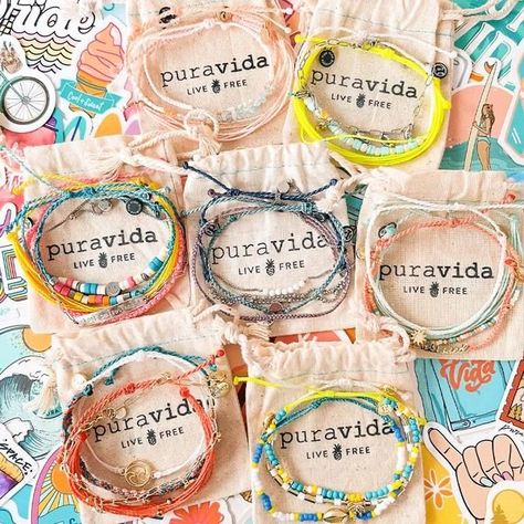 Beachy Bracelets, Preppy Accessories, Pura Vida Jewelry, Surf Jewelry, Preppy Bracelets, Beachy Jewelry, Preppy Jewelry, Bracelet Pack, Pura Vida Bracelets