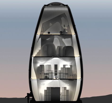 Meet MARSHA, a proposal for a 3D printed habitat on Mars designed by @aispacefactory Space Colony Concept, Mars Habitat, Mars Project, 3d Printed House, Genius Loci, Architectural Practice, Workplace Design, Futuristic City, Space Architecture