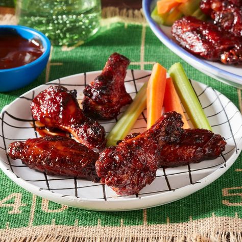 honey barbecue wings recipe Honey Barbecue Chicken Wings, Honey Barbecue Chicken, Barbecue Wings, Barbecue Marinade, Barbecue Chicken Wings, Paleo Barbecue Sauce, Honey Barbecue Sauce, Honey Barbecue, Crispy Wings