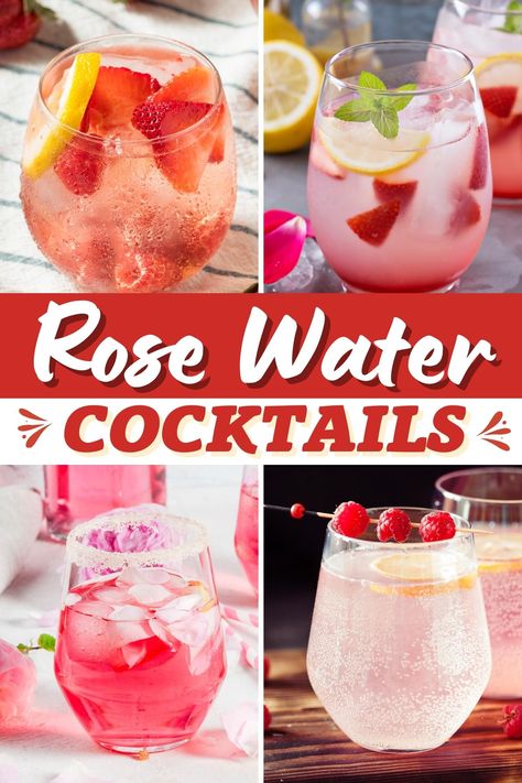 Rose Water Recipes Food, Rose Water Recipes, Rose Water Drink Recipes, Rose Water Recipe Food, Rose Drink Recipes, Recipes With Rose Water, Drinks With Rose Water, Drinks With Rose, Rose Flavored Drinks