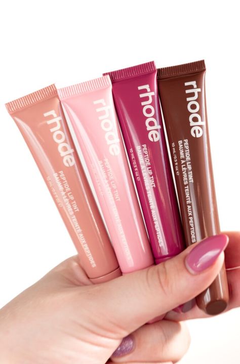 4 Rhode Peptide Lip Tints Review: My New Fave Lip Product ⋆ Beautymone Rhode Lip Tint, Cloud Skin, Dehydrated Lips, Rhode Lip, Lip Oils, Lip Tints, Spill The Tea, Beauty Organization, Skincare Essentials