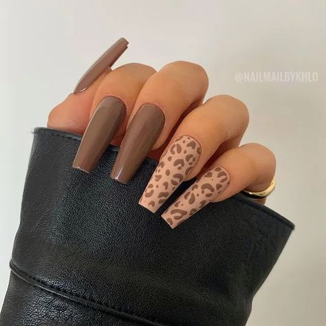 Nails Leopard Print, Nails Leopard, Zebra Print Nails, Brown Nails Design, Cheetah Nails, Nude Nail Designs, Leopard Nails, Crazy Nails, Animal Print Nails