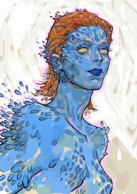 Mystique Xmen, Mystique Marvel, Eurythmics Sweet Dreams, Xmen Art, Marvel Xmen, Marvel Fan Art, Superhero Art, Xmen, Marvel Art