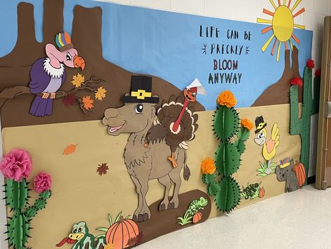 Desert Theme Classroom Decorations, Grade 2 Classroom, Rodeo Ideas, School Exhibition, Habitats Projects, Maulid Nabi, Desert Animals, Classroom Layout, Exhibition Ideas