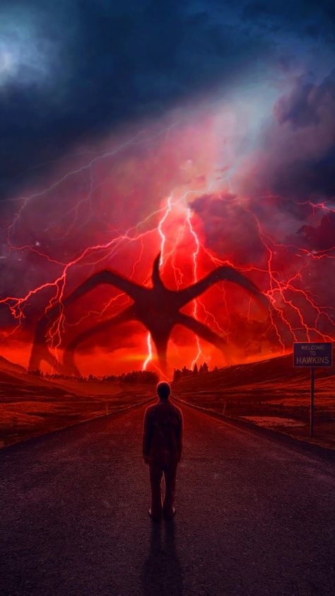 Stranger Things Wallpaper Explore more American, Drama, Duffer Brothers, Fiction Horror, Netflix wallpaper. https://www.whatspaper.com/stranger-things-wallpaper-7/ Stranger Things Creature, Stranger Things Monster, Movie Background, Stranger Things Tattoo, Demogorgon Stranger Things, Stranger Things Halloween, Mind Flayer, Stranger Things Poster, Stranger Things 2