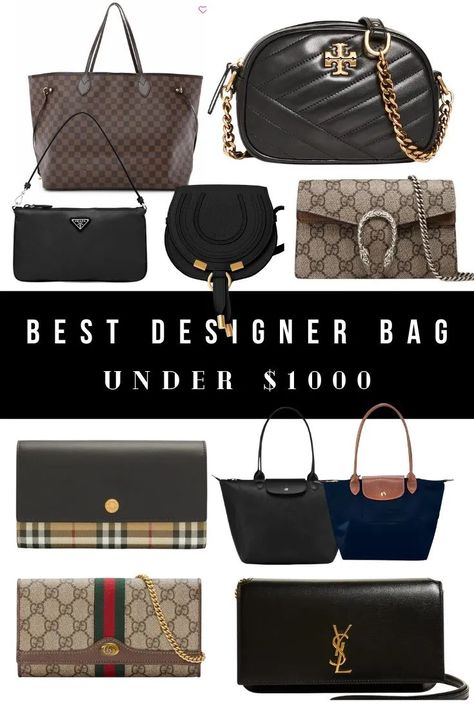 When it comes to fashion and style, nothing elevates an outfit quite like a designer bag. While luxury accessories are often associated with sky-high prices, there’s good news for the fashion-savvy on a budget (like me). There are a bunch of affordable options that won’t break the bank, but will give you the feeling of being a celebrity! These are the best designer bags under $1000 that are well worth the investment, from brands like Longchamp, Chanel, Gucci, and more. Investment Bags, Fake Designer Bags, Chic Crossbody Bag, Best Designer Bags, Best Investments, Designer Bag, Affordable Luxury, Sky High, Branded Bags