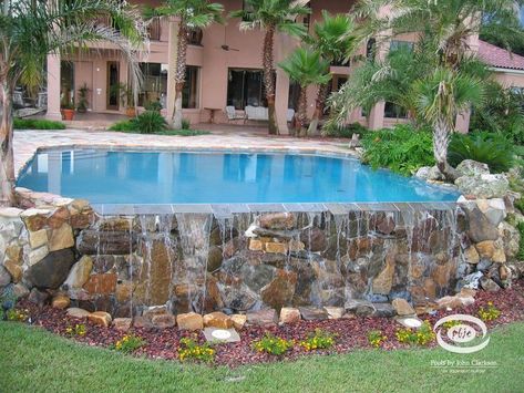 Above Ground Pool With Waterfall, Creek Ideas, Pool Cost, Best Above Ground Pool, Plunge Pools, Above Ground Pool Ideas, Ground Pool Ideas, Pool Landscape, Pool Care