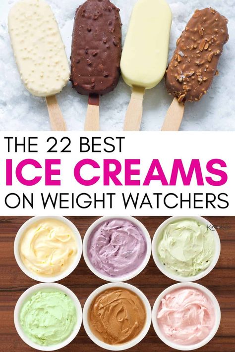 Ww Ice Cream Recipe, Weight Watchers Ice Cream, Ice Cream Calories, Low Points Weight Watchers, Low Fat Ice Cream, Low Calorie Ice Cream, Weight Watcher Smoothies, Frozen Yogurt Bar, Chocolate Smoothie Bowl