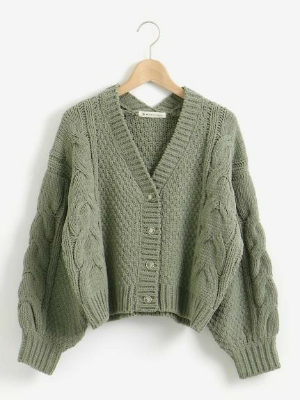 Outfit Png, K Fashion, Green Cardigan, Cardigan Pattern, Free Crochet Patterns, 가을 패션, Kawaii Clothes, New Classic, How To Crochet