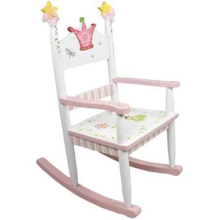 Free Shipping. Buy Fantasy Fields Princess and Frog Rocking Chair at Walmart.com Kids Chair Design, Princess And Frog, Painted Rocking Chairs, Fantasy Fields, Princess Frog, Baby Rocking Chair, Kids Rocking Chair, Childrens Rocking Chairs, Lambs & Ivy