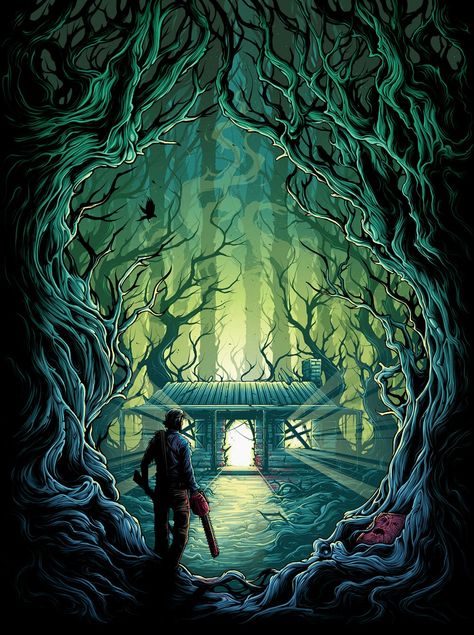 Dan Mumford, Acid Art, Bg Design, Horror Artwork, Horror Movie Icons, Horror Posters, Evil Dead, Horror Movie Art, Horror Icons