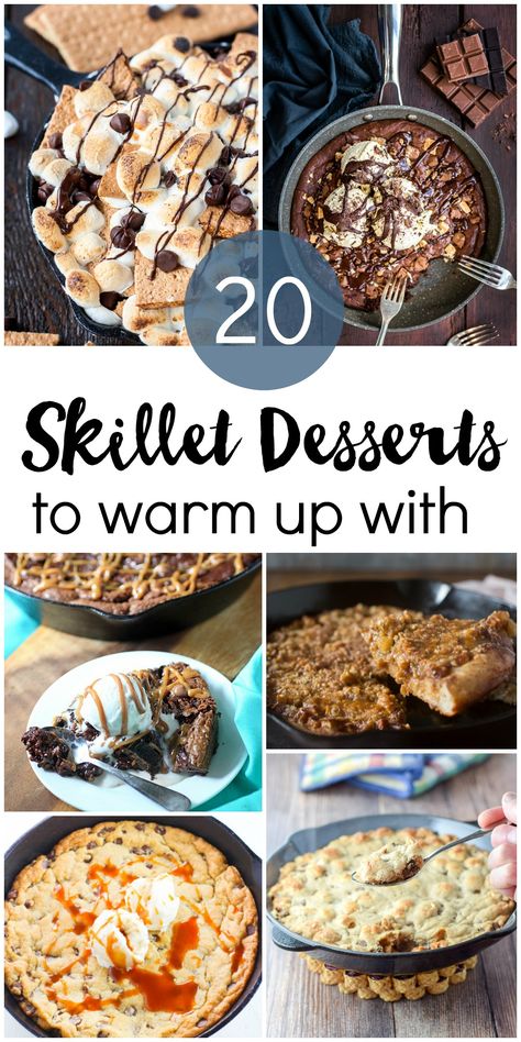 Cast Iron Skillet Recipes Dinner, Skillet Desserts, Cast Iron Skillet Cooking, Warm Desserts, Brownies Cookies, Iron Skillet Recipes, Skillet Dishes, Skillet Cooking, Dutch Oven Cooking