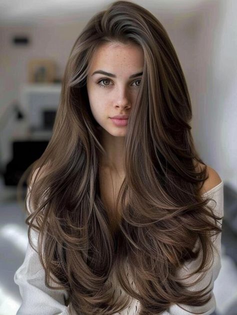 Trendy Long Haircuts for 2024: Styles & Ideas for a Stunning Look Face Framing Haircut Long Hair, Trendy Womens Haircuts 2024, Extra Long Haircut, Haircuts For Long Hair With Layers, Long Hair Models, Extra Long Hair, Girls With Red Hair, Long Hair With Bangs, Hair Serum