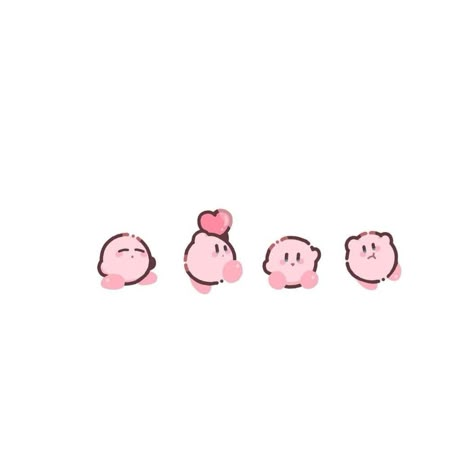 Kirby Character, Kirby Art, 강아지 그림, Sanrio Wallpaper, Cute Doodles Drawings, Cute Doodle Art, Mini Drawings, Dessin Adorable, Cute Little Drawings