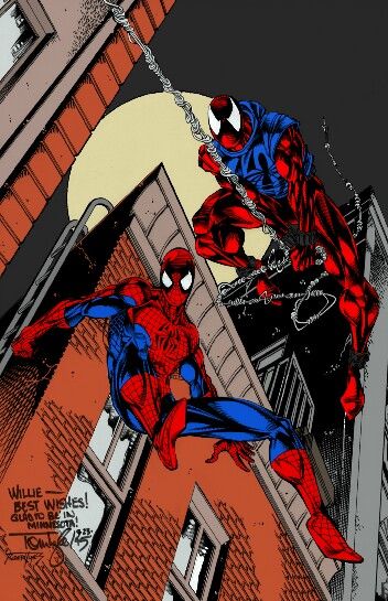 Spider Man and the Scarlet Spider Spider Man And Scarlet Spider, Scarlet Spider Ben Reilly, Ben Reilly, Spiderman Comic Art, Scarlet Spider, Famous Comics, Spiderman Movie, Spiderman Artwork, Spiderman Pictures