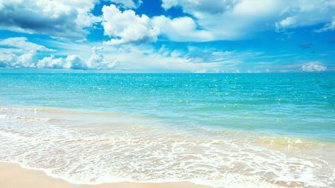 Ocean, 5k, 4k wallpaper, 8k, shore, beach, clouds, sky (horizontal) Beach Desktop Backgrounds, Strand Wallpaper, Summer Beach Wallpaper, Zero Wallpaper, Desktop Background Pictures, Summer Scenes, Beach Images, Wallpaper Ipad, Widescreen Wallpaper