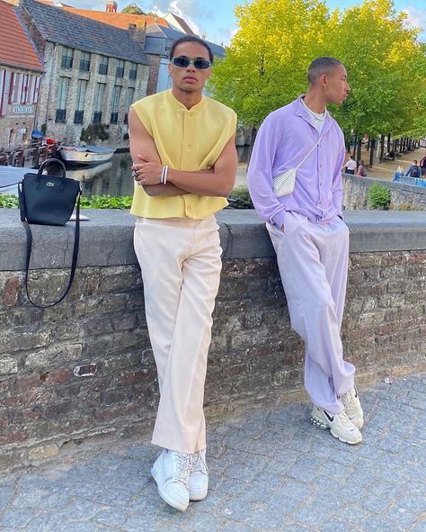 Pastel Mens Outfits, Pastel Clothes Men, Men Pastel Outfit, Mens Pastel Outfit, Pastel Boy Outfit, Pastel Mens Fashion, Tuff Outfits, Pastel Outfit Men, Pause Magazine