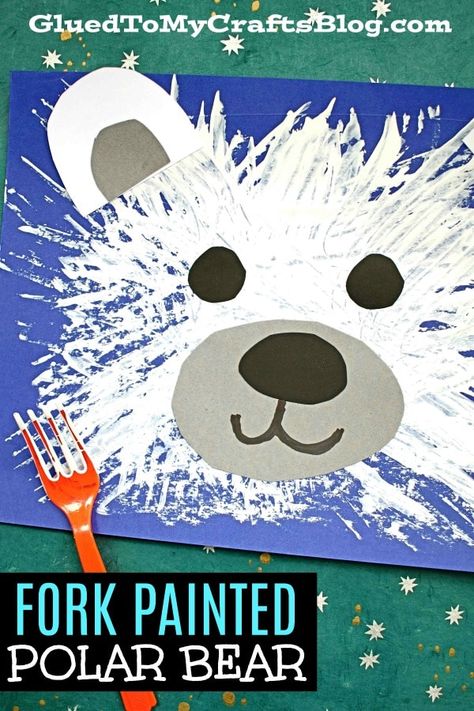 Bear Crafts Preschool, Winter Animals Preschool, Arctic Animals Activities, Polar Bears Activities, Arctic Animals Preschool, Arctic Animals Crafts, Winter Animal Crafts, Polar Bear Craft, Polar Bear Art