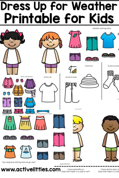 dress up for the weather kids printable Weather Dress Up Preschool, Weather Bear Dress Up Printable, Weather Dress Up, Dress Me For The Weather Preschool, Dress For The Weather Activity, Dress Up Activities For Kids, Dress Up Activity Free Printable, Dress Up Games For Kids, Season Clothes Worksheet