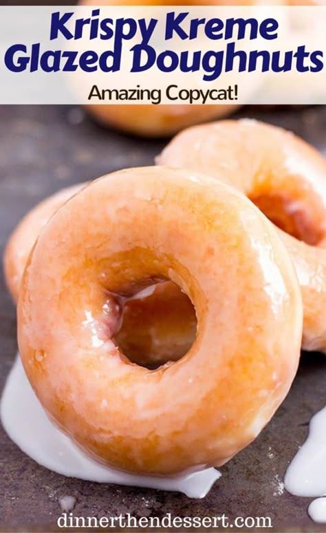 Copycat Dinner, Easy Donut Recipe, Easy Donuts, Homemade Doughnuts, Homemade Donuts Recipe, Glazed Doughnuts, Glazed Donuts, Homemade Donuts, Doughnut Recipe