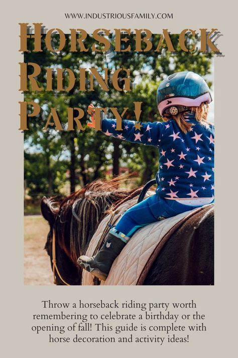 Throw a horseback riding party worth remembering to celebrate a birthday or the opening of fall! This guide is complete with horse decoration and activity ideas! Outdoor Party Themes, Horseback Riding Party, Party Outdoor, Horse Decor, Western Theme, Backyard Party, Outdoor Parties, Activity Ideas, Outdoor Party