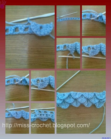 . Crochet Crocodile Stitch Pattern, Confection Au Crochet, Crocodile Stitch, Crochet Simple, Crochet Lessons, Crochet Borders, Crochet Diy, Crochet Motifs, Crochet Instructions