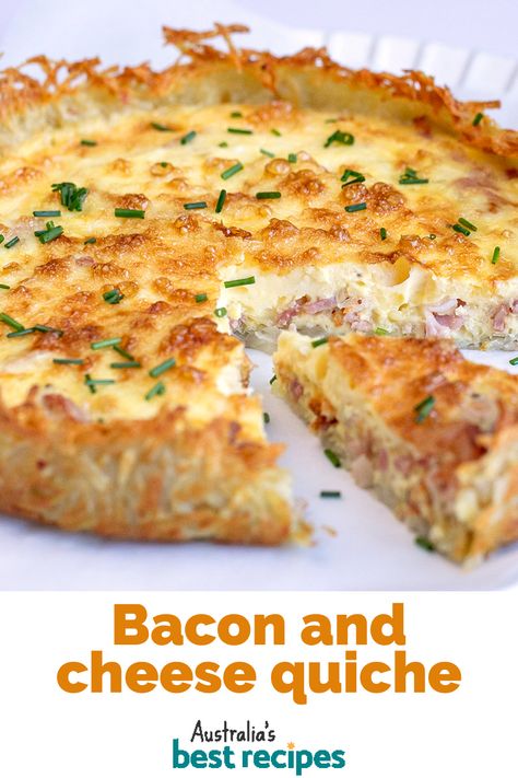 Bacon Onion Quiche, Spinach And Bacon Quiche, Bacon Spinach Quiche, Bacon And Cheese Quiche, Spinach And Bacon, Spinach Quiche Recipes, Onion Quiche, Pastas Recipes, Bacon Quiche