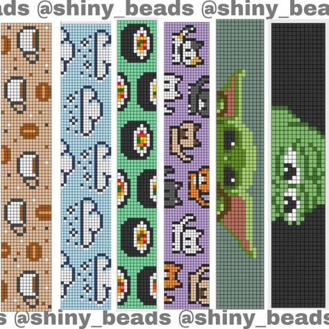 Bead Loom Patterns 9 Rows, Perler Bead Patterns Bookmark, Hama Beads Bookmark, Pixel Bookmark, Perler Beads Bookmark, Pixel Art Bookmark, Beading Loom Patterns, Seed Bead Loom Patterns, Easy Perler Beads Ideas