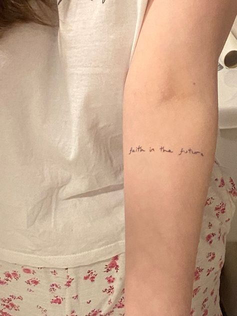 Faith In The Future Tattoo, Louis Tomlinson Tattoos Ideas, Matchy Tattoos, Save Me Tattoo, 1d Tattoos, Louis Tomlinson Tattoos, Song Tattoos, Louis Core, Lyrics Tattoo