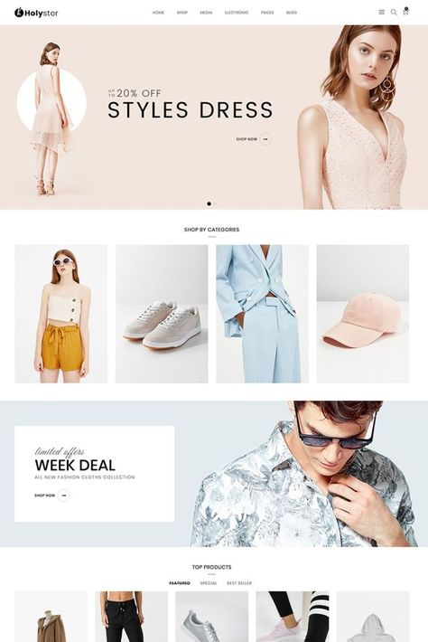 Fashion Website Design, Fashion Web Design, Online Store Design, Fashion Poster Design, Fashion Banner, Fashion Layout, Theme Template, Ad Fashion, Ecommerce Design