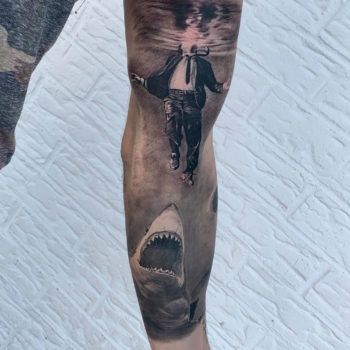 Mental Health Struggle Tattoo Ideas Men, Shark Head Tattoo, Water Tattoo Men, Struggle Tattoo Ideas, Realistic Shark Tattoo, Shark Tattoo Men, Water Tattoo Ideas, Struggle Tattoo, Are Tattoos