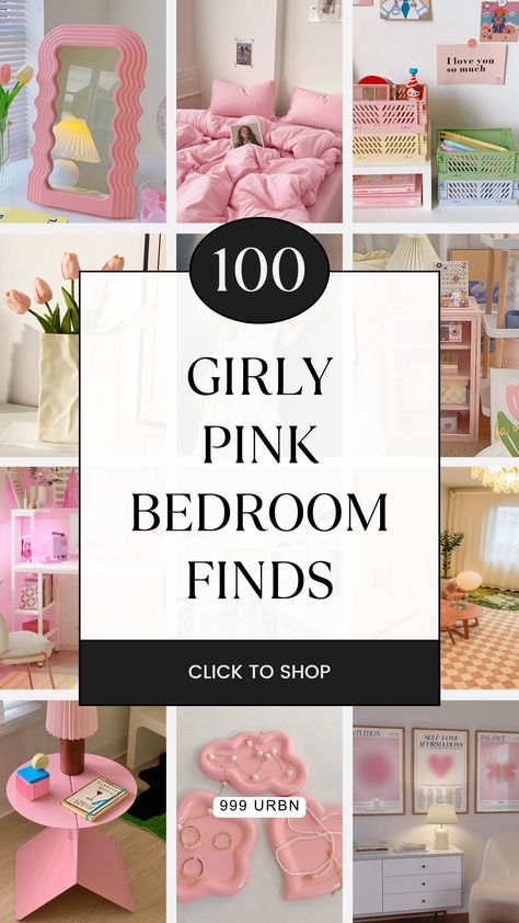 Click to view 100+ cute, girly, and pink bedroom decorations that will make your bedroom look more aesthetic. Pink Bedroom Adult, Pink Bedroom Ideas For Adults, Bedroom Decor Cute, Bedroom Ideas For Adults, Bean Sofa, Girly Pink Bedroom, Bedroom Decor Pink, Bedroom Finds, Faux Fur Bean Bag