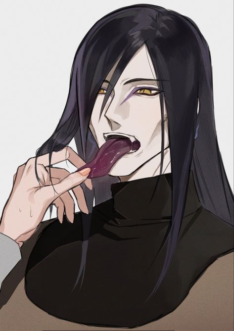 Dnd Yuan Ti, Lord Orochimaru, Orochimaru Wallpapers, Naruto Drawings, Naruto Pictures, Character Ideas, Naruto Shippuden Anime, Anime Poses Reference, Male Face