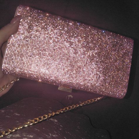 #purse #clutch #colettehayman #bag #pink #sparkle #glitter #rhinestones Photo is legally mine. Please contact before use. Prom Bag Aesthetic, Pink Prom Purse, Light Pink Purse, Prom 23, Purse Aesthetic, Sparkly Purse, Sparkly Bag, Prom Purse, Prom Bag