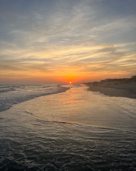 Oak Island, NC Obx Vibes, Oak Island North Carolina, Ocean Sunsets, Oak Island Nc, Nc Beaches, Oak Island, Ocean Sunset, Beach Photos, Beach Trip