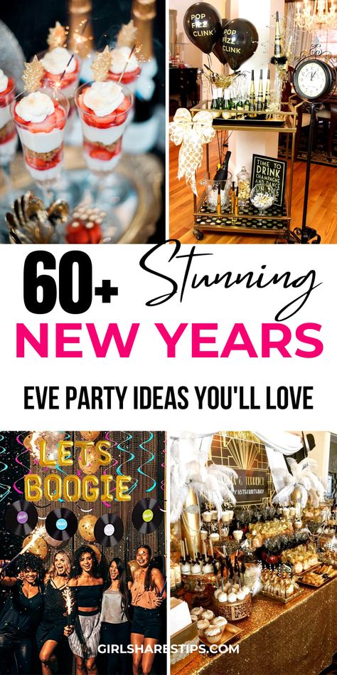 60+ Best Fun New Year's Eve Party Ideas For Adults [2023]: Themes, Food, Games, Decorations, And More New Years Eve Theme Party Ideas 2023, New Year's Eve Ideas At Home, New Year’s Eve Party Ideas At Home, Nye Theme Party Ideas 2023, New Year’s Eve Theme Party, Themed New Years Eve Party Ideas, New Years Eve House Party Decorations, New Years Eve Theme Party Ideas, New Year’s Eve Party Theme Ideas