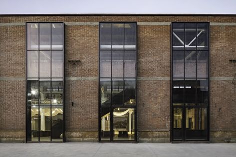 Gallery of 'Re-Veil' Factory Regeneration / Superimpose Architecture  - 3 Factory Facade Design, Factory Facade, Warehouse Architecture, Renovation Facade, Industrial Facade, House Minimalist, Architecture Renovation, Retail Facade, Factory Architecture