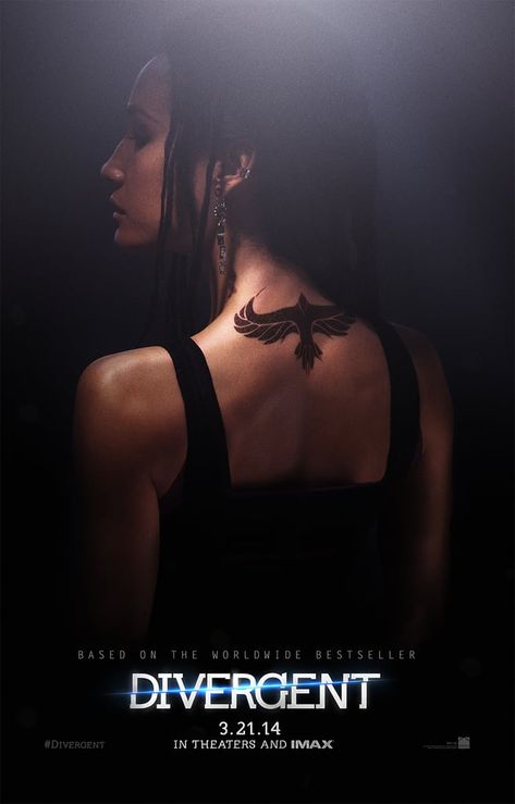 Maggie Q as Tori Dauntless Tattoo, Divergent Movie Poster, Divergent Poster, Eric Divergent, Divergent Characters, Divergent 2014, Eric Coulter, Movie Character Posters, Divergent Movie