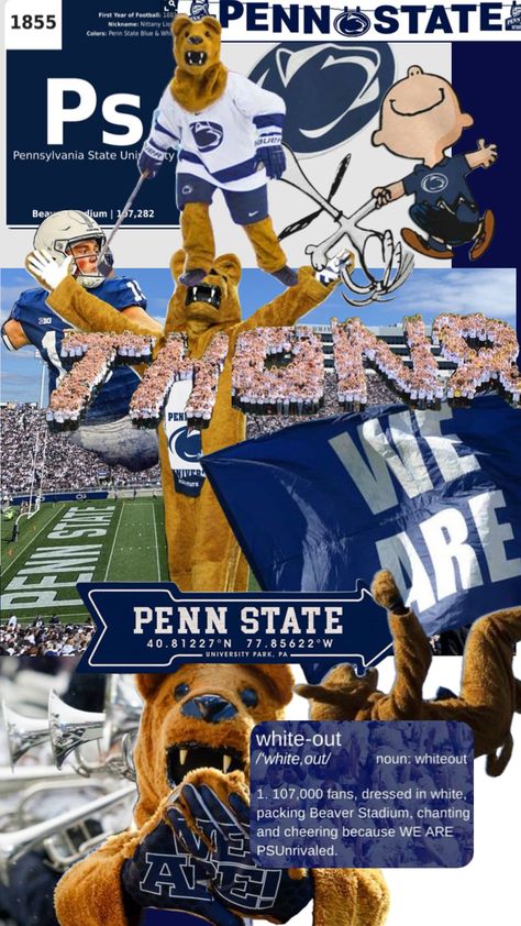 #psu #pennstateuniversity #pennstateuni #college #collegeaesthetic #collegewallpaper #wallpaper #sports #psuwallpaper #pennstatewallpaper Penn State College, College Wallpaper, Beaver Stadium, Penn State Football, Pennsylvania State University, College Aesthetic, Penn State University, Freshman College, Dream College