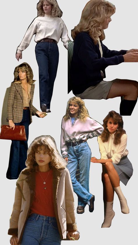 #80saesthetic #80soutfit 80s Breakfast Club Fashion, Vintage Outfits Aesthetic 80s, 80s Fashion Staples, 80s Fashion Sweaters, 1980s School Fashion, 80s Fashion For Women Aesthetic, 80s Fashion Old Money, 80s Detective Outfit, Realistic 80's Outfits